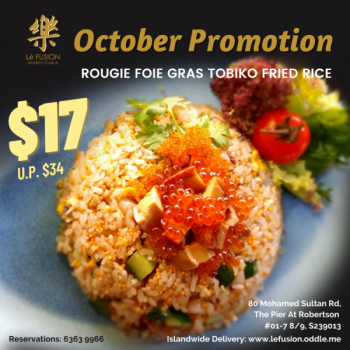 Le-Fusion-Rougie-Foie-Gras-Tobiko-Fried-Rice-Promotion-350x350 13-31 Oct 2020: Le Fusion Rougie Foie Gras Tobiko Fried Rice Promotion