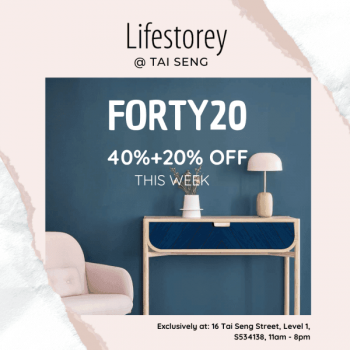 Lifestorey-Designer-Furniture-Promotion-at-Tai-Seng-350x350 15 Oct 2020 Onward: Lifestorey Designer Furniture Promotion at Tai Seng