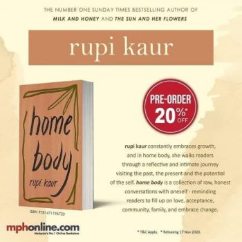 MPH-Bookstores-Home-Body-by-Rupi-Kaur-Pre-Order-Promotion-350x350 5 Oct 2020 Onward: MPH Bookstores Home Body by Rupi Kaur Pre-Order Promotion