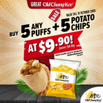 Old-Chang-Kee-5-Puffs-5-Potato-Chips-@-9.90-Sale-350x348 23-31 Oct 2020: Old Chang Kee 5 Puffs + 5 Potato Chips @ $9.90 Sale