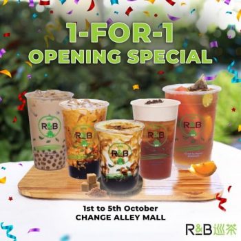 RB-Tea-Singapore-1-for-1-Opening-Special-Promotion-350x350 1-5 Oct 2020: R&B Tea Singapore 1-for-1 Opening Special Promotion