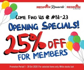 RedMan-Rewards-members-Opening-Special-350x291 1-28 Oct 2020: RedMan Rewards members Opening Special