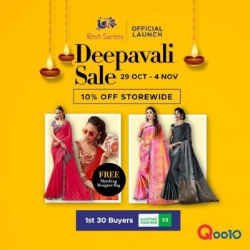 Resh-Sarees-Deepavali-Sale-on-Qoo10--350x350 29 Oct-4 Nov 2020: Resh Sarees Deepavali Sale on Qoo10