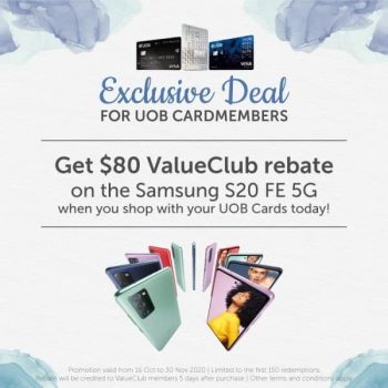 Samsung-Galaxy-S20-FE-5G-Promotion-with-UOB-350x350 19 Oct 2020 Onward: Samsung Galaxy S20 FE 5G Promotion with UOB