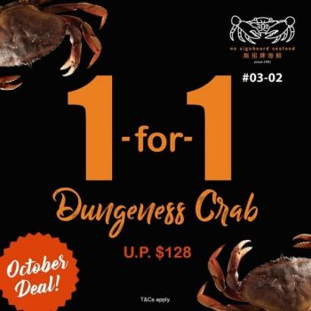 Signboard-Seafood-1-for-1-Dungeness-Crab-Promotion-at-VivoCity-350x350 26-31 Oct 2020: No Signboard Seafood 1 for 1 Dungeness Crab Promotion at VivoCity