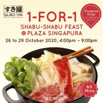 Suki-Ya-Shabu-Shabu-Feast-Promotion-at-Plaza-Singapura-350x350 26-29 Oct 2020: Suki-Ya Shabu-Shabu Feast Promotion at Plaza Singapura