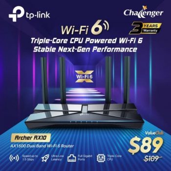 TP-Link-Archer-AX10-Wireless-Router-Promotion-at-Challenger-350x350 12 Oct 2020 Onward: TP-Link Archer AX10 Wireless Router Promotion at Challenger