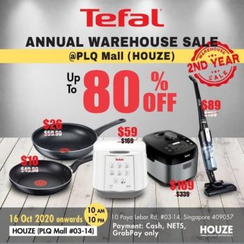 Tefal-Annual-Warehouse-Sales-at-HOUZE-PLQ-Mall-350x350 16 Oct 2020 Onwards: Tefal Annual Warehouse Sales at HOUZE PLQ Mall