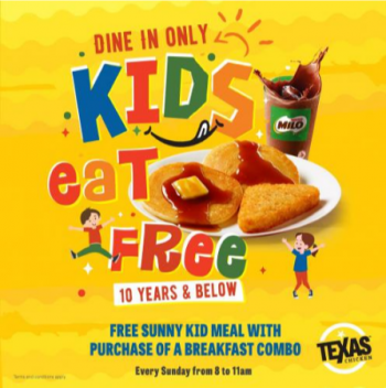 Texas-Chicken-Kids-Eat-FREE-Promotion-350x352 2 Oct 2020 Onward: Texas Chicken Kids Eat FREE Promotion