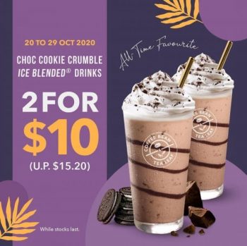 The-Coffee-Bean-Tea-Leaf-Choc-Cookie-Crumble-Ice-Blended-Drinks-Promotion-350x349 20 Oct-29 Oct 2020: The Coffee Bean & Tea Leaf Choc Cookie Crumble Ice Blended Drinks Promotion