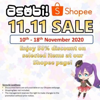 Asobi-Shopee-11.11-Sales-350x350 10-18 Nov 2020: Asobi Shopee 11.11 Sales