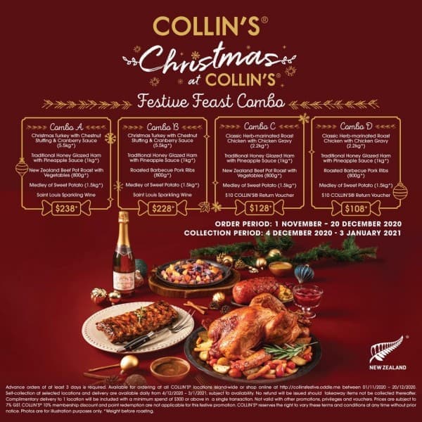 1-30 Nov 2020: Collin's Grille Christmas Combo Feasts Promotion - SG ...