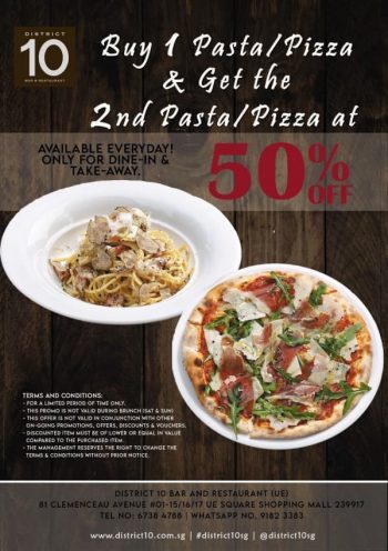 District-10-Bar-And-Restaurant-Pasta-And-Pizza-Promotion-350x496 9 Nov 2020 Onward: District 10 Bar And Restaurant Pasta And Pizza Promotion