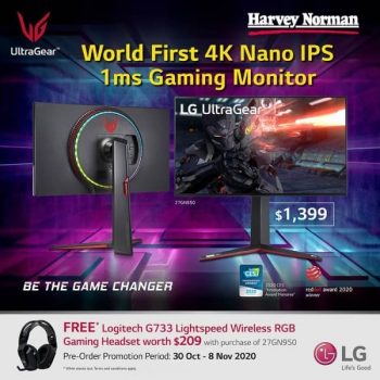 Harvey-Norman-New-Gaming-Monitor-Promotion--350x350 3-8 Nov 2020: Harvey Norman New Gaming Monitor Promotion