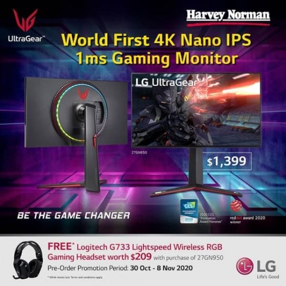 38 Nov 2020 Harvey Norman New Gaming Monitor Promotion SG