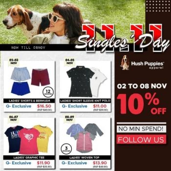 Hush-Puppies-Apparel-11.11-Singles-Day-Promotion-350x350 2-12 Nov 2020: Hush Puppies Apparel 11.11 Singles Day Promotion on Qoo10