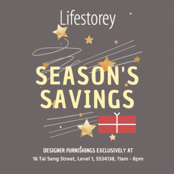 Lifestorey-Exclusive-Promotion-350x350 28 Nov 2020 Onward: Lifestorey Season's Savings Exclusive Promotion at Tai Seng