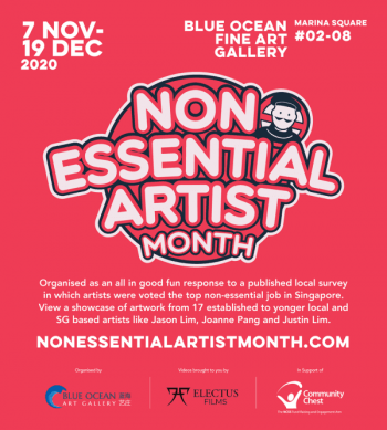Marina-Square-Non-Essential-Artist-Campaign-350x389 7 Nov-19 Dec 2020: Blue Ocean Fine Art Gallery Non-Essential Artist Campaign at Marina Square