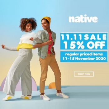Native-Shoes-11.11-Sale-350x350 11-15 Nov 2020: Native Shoes 11.11 Sale