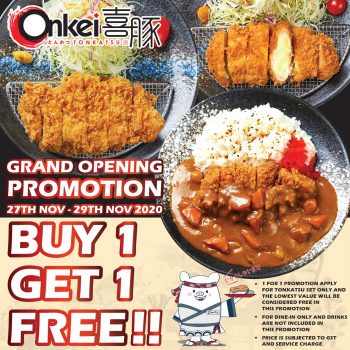 Onkei-Tonkatsu-1-350x350 27-29 Nov 2020: Onkei Tonkatsu Grand Opening 1-for-1 Promotion at Paya Lebar Square