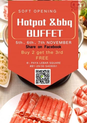 Paya-Lebar-Square-BBQ-Chief-Hotpot-BBQ-Buffet-Opening-Special-Promotion-350x495 5-7 Nov 2020: Paya Lebar Square BBQ Chief Hotpot & BBQ Buffet Opening Special Promotion