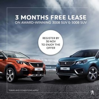 Peugeot-3-Months-Free-Lease-Promotion-350x350 2-30 Nov 2020: Peugeot 3 Months Free Lease Promotion