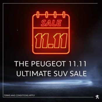 Peugeot-Singapore-Ultimate-SUV-11.11-Sale-350x350 6 Nov 2020 Onward: Peugeot Singapore Ultimate SUV 11.11 Sale