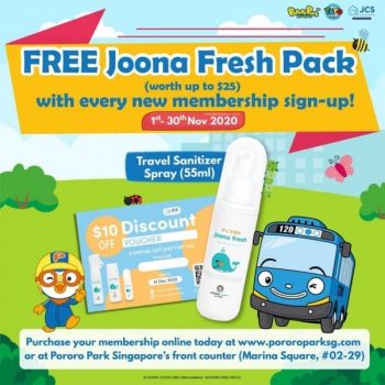 Pororo-Park-Free-Joona-Fresh-Pack-Promotion-350x350 1-30 Nov 2020: Pororo Park Free Joona Fresh Pack Promotion
