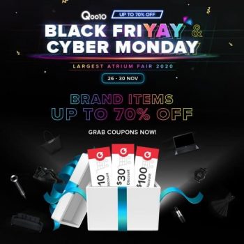 Qoo10-Black-FriYAY-Cyber-Monday-Sale-350x350 26-30 Nov 2020: Qoo10 Black FriYAY & Cyber Monday Sale