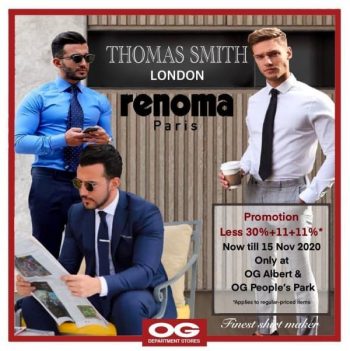 Renoma-Paris-and-Thomas-Smith-11.11-Promotion-at-OG-350x351 11-15 Nov 2020: Renoma Paris and Thomas Smith 11.11 Promotion at OG