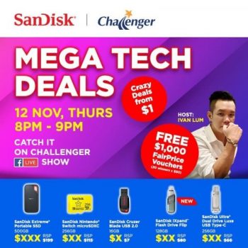 Sandisk-And-Challenger-11.11-Mega-Tech-Deals-350x350 9-12 Nov 2020: Sandisk And Challenger 11.11 Mega Tech Deals