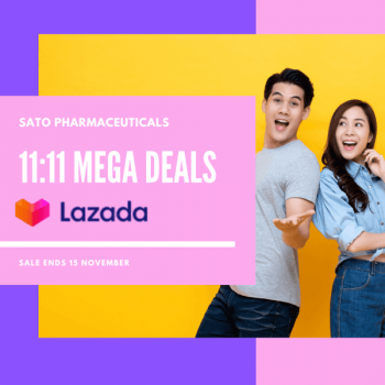 Sato-Pharmaceutical-11.11-Mega-Deals-on-Lazada-350x350 11-15 Nov 2020: Sato Pharmaceutical 11.11 Mega Deals on Lazada