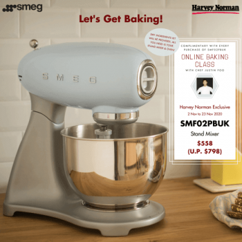 Smeg-Stand-Mixer-Promotion-at-Harvey-Norman-350x350 9-23 Nov 2020: Smeg Stand Mixer Promotion at Harvey Norman