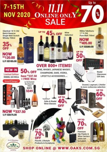 THE-OAKS-CELLAR-11.11-Online-Only-Sale-350x500 7-15 Nov 2020: THE OAKS CELLAR 11.11 Online Only Sale