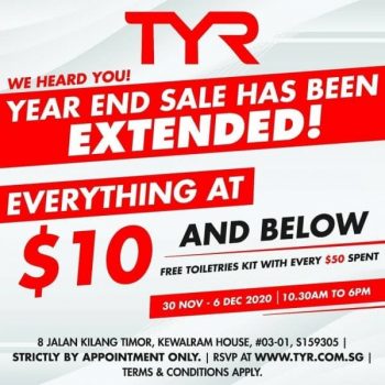 TYR-Year-End-Sale-350x350 30 Nov-6 Dec 2020: TYR Year End Sale Extended! Everything at $10 & below!