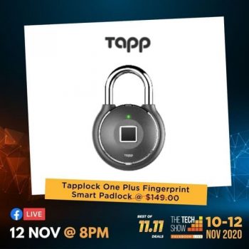 Tapp-Tapplock-One-Plus-Fingerprint-Smart-Padlock-Promotion-on-COMEX-IT-Show-350x350 10-12 Nov 2020: Tapp Tapplock One Plus Fingerprint Smart Padlock Promotion on COMEX & IT Show