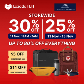 The-Planet-Traveller-Storewide-11.11-Sale-on-Lazada-350x350 11 Nov 2020: The Planet Traveller Storewide 11.11 Sale on Lazada