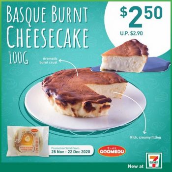 7-Eleven-Goomedo-Basque-Burnt-Cheesecake-Promo-350x350 25 Nov-22 Dec 2020: 7-Eleven Goomedo Basque Burnt Cheesecake Promo