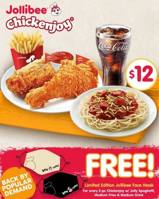 11 Dec 2020 Onward: Jollibee Free Limited Edition Jollibee Face Mask ...