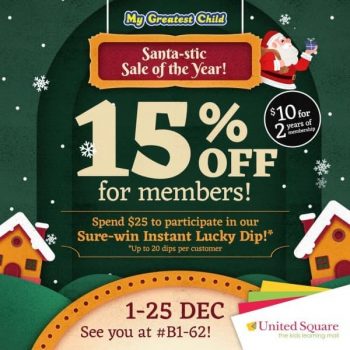 My-Greatest-Child-SANTA-STIC-SALE-at-United-Square-Shopping-Mall--350x350 3-25 Dec 2020: My Greatest Child SANTA-STIC SALE at United Square Shopping Mall