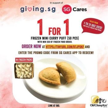 Old-Chang-Kee-1-For-1-Promotion-350x350 18 Dec 2020 Onward: Old Chang Kee 1 For 1 Promotion with SG Cares