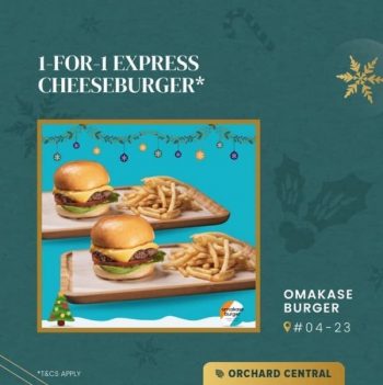 Orchard-Central-1-for-1-Express-Cheeseburger-Promotion-350x351 15-30 Dec 2020: Omakase Burger 1-for-1 Express Cheeseburger Promotion at Orchard Central with ShopFarEast