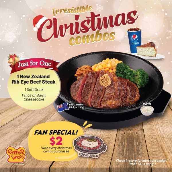 21 Dec 2020-6 Jan 2021: Pepper Lunch Christmas Combo Promotion - SG