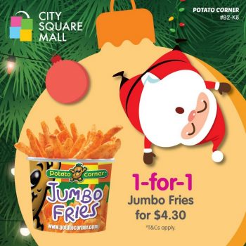 Potato-Corner-1for1-Deals-at-City-Square-Mall-350x350 Now till 27 Dec 2020: Potato Corner 1for1 Deals at City Square Mall