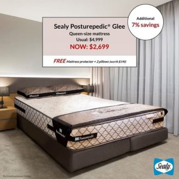 Sealy-Sleep-Boutique-Posturepedic-Glee-Queen-size-Mattress-Promotion-350x350 18 Dec 2020 Onward: Sealy Sleep Boutique Posturepedic Glee Queen-size Mattress Promotion at TANGS VivoCity