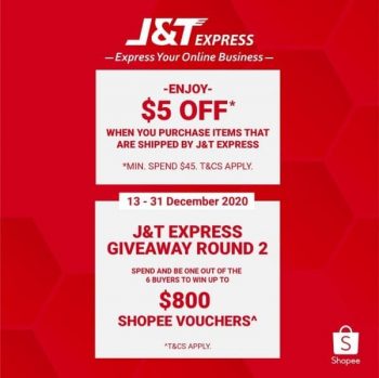Shopee-Vouchers-Promotion-1-350x349 13-31 Dec 2020: Shopee J&T Express Vouchers Promotion