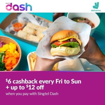 Singtel-Dash-Cashback-Promotion-on-Deliveroo-and-Singapore-Food-United-350x350 8 Dec 2020 Onward: Singtel Dash Cashback Promotion on Deliveroo and Singapore Food United