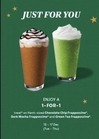 Starbucks-1-FOR-1-Frappuccino-Promotion-350x489 15-17 Dec 2020: Starbucks 1-FOR-1 Frappuccino Promotion
