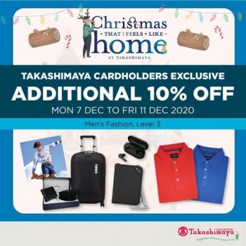 Takashimaya-Cardholders-Exclusive-Promotion-350x350 7-11 Dec 2020: Takashimaya Men's Fashion Cardholders Exclusive Promotion