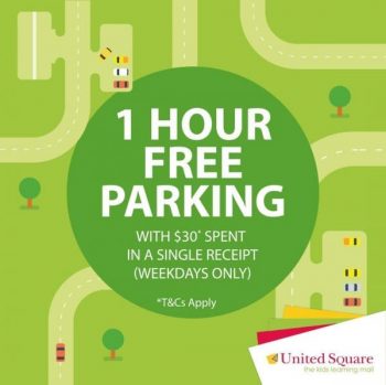 United-Square-Shopping-Mall-1-Hour-Free-Parking-Promotion-350x349 1 Dec 2020 Onward: United Square Shopping Mall  1 Hour Free Parking Promotion